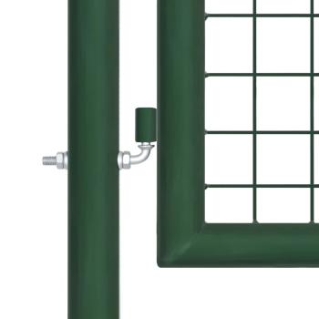 Mesh-Gartentor Grün 350x175 cm Verzinkter Stahl