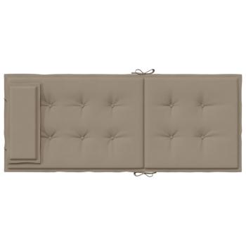 Hochlehner-Auflagen 2 Stk. Taupe Oxford-Gewebe