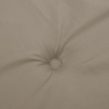 Hochlehner-Auflagen 2 Stk. Taupe Oxford-Gewebe