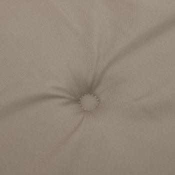 Hochlehner-Auflagen 6 Stk. Taupe Oxford-Gewebe