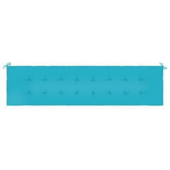 Gartenbank-Auflage Türkis 200x50x3 cm Stoff