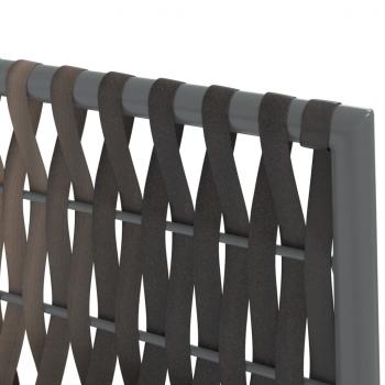 3-tlg. Garten-Essgruppe mit Kissen Poly Rattan und Stahl