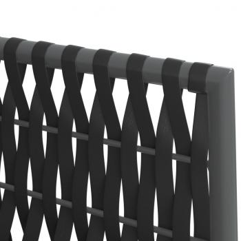 7-tlg. Garten-Essgruppe mit Kissen Poly Rattan und Stahl
