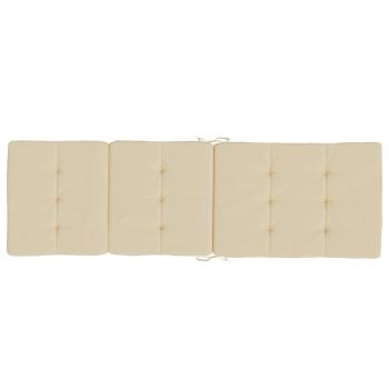 Liegestuhl-Auflagen 2 Stk. Beige Oxford-Gewebe