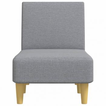 Chaiselongue Hellgrau Stoff