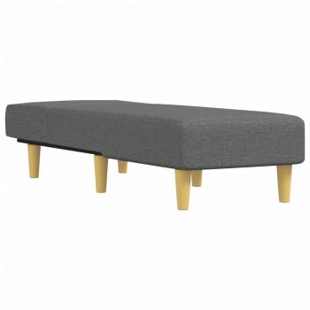 Chaiselongue Dunkelgrau Stoff