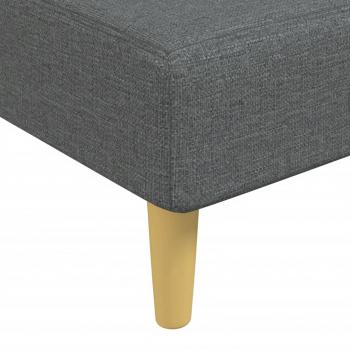 Chaiselongue Dunkelgrau Stoff