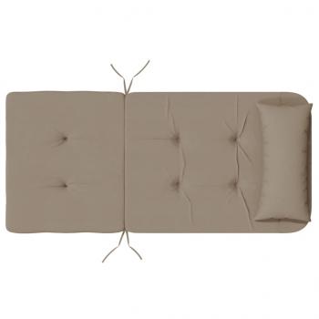 Adirondack-Auflagen 2 Stk. Taupe Oxford-Gewebe