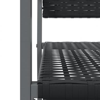 5-tlg. Garten-Essgruppe Poly Rattan und Stahl