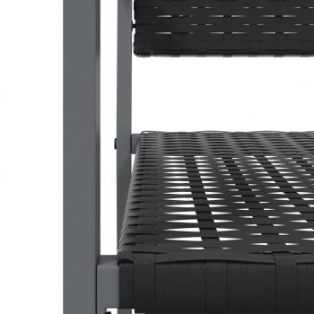 5-tlg. Garten-Essgruppe Poly Rattan und Stahl