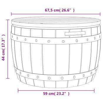 3-in-1 Gartenbox Schwarz Polypropylen