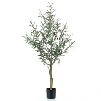 ARDEBO.de - Emerald Künstlicher Olivenbaum im Kunststofftopf 115 cm