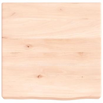 Wandregal 40x40x(2-6) cm Massivholz Eiche Unbehandelt