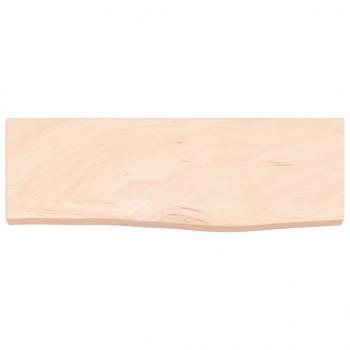 Wandregal 60x20x4 cm Massivholz Eiche Unbehandelt