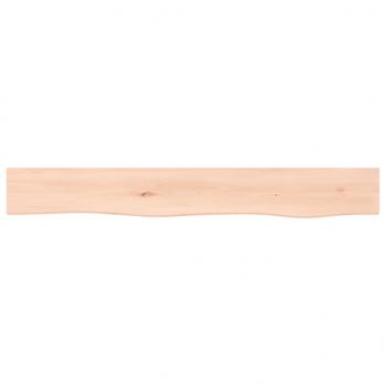Wandregal 80x10x6 cm Massivholz Eiche Unbehandelt