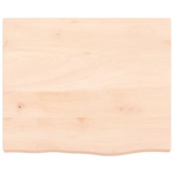 Wandregal 60x50x(2-4) cm Massivholz Eiche Unbehandelt