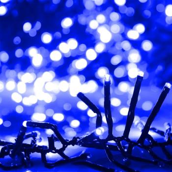 LED-Lichterkette mit 1000 LEDs Blau 11 m PVC