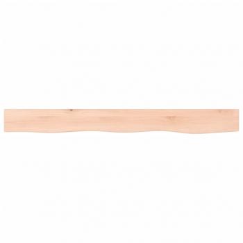 Wandregal 100x10x4 cm Massivholz Eiche Unbehandelt