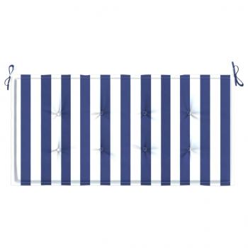 Gartenbank-Auflage Blau&Weiß Gestreift 120x50x3 Oxford-Gewebe