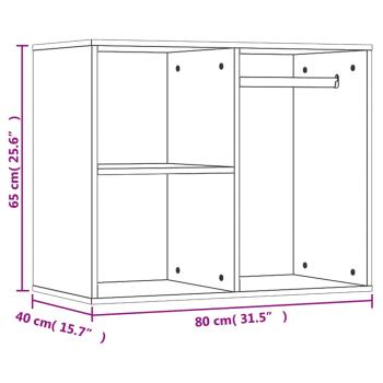 Schminktisch-Set mit LED Weiß Holzwerkstoff