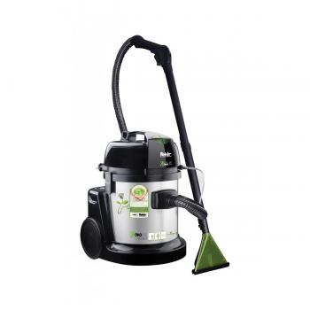 ARDEBO.de Fakir 9800 S Öko Staubsauger/Waschsauger, 1600W, Behältervolumen 22 Liter, Filterbeutelvolumen 12 Liter, Frischwassertank 4.3 Liter, schwarz/silber