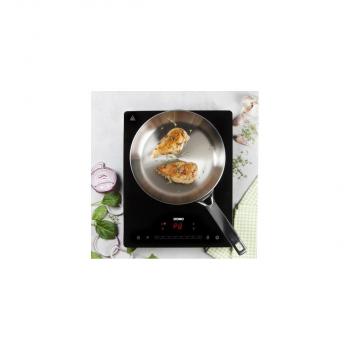 DOMO DO332IP Induktionskochplatte, 2000 W, Touchscreen, Timer, Kindersicherung, Automatische Abschaltung, schwarz