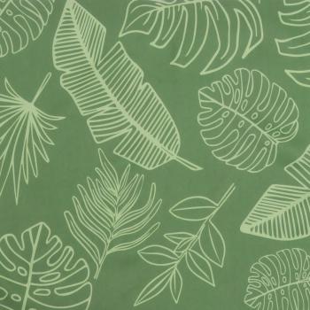 Gartenbank-Auflage Blattmuster 120x50x7 cm Stoff