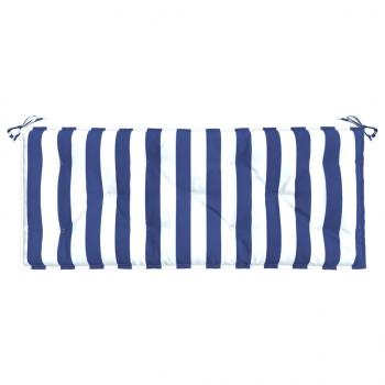 Gartenbank-Auflage Blau&Weiß Gestreift 120x50x7 cm Stoff