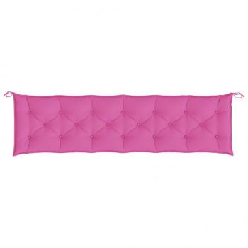 Gartenbank-Auflagen 2 Stk. Rosa 200x50x7 cm Stoff