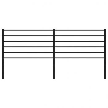 Kopfteil Metall Schwarz 200 cm