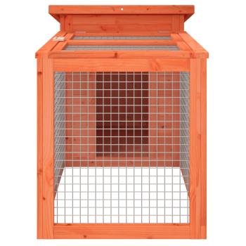 Kaninchenstall Braun 100,5x54x55 cm Massivholz Kiefer
