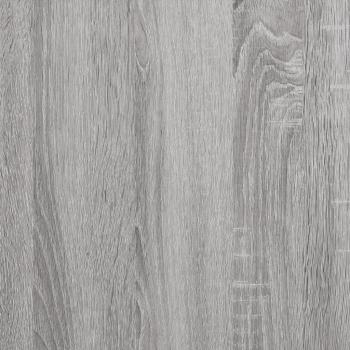 ARDEBO.de - Bettgestell Grau Sonoma 120x190 cm Holzwerkstoff