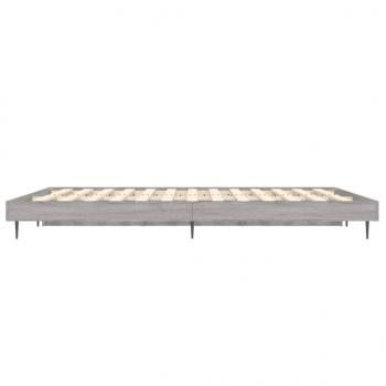 Bettgestell Grau Sonoma 140x190 cm Holzwerkstoff