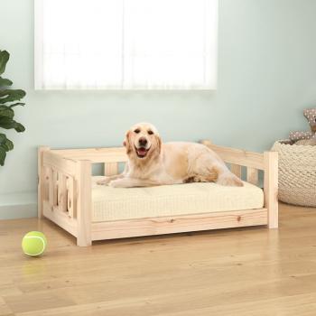 ARDEBO.de - Hundebett 75,5x55,5x28 cm Massivholz Kiefer