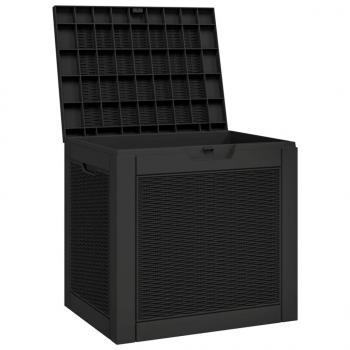 Gartenbox Schwarz 55,5x43x53 cm Polypropylen