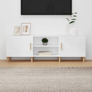 ARDEBO.de - TV-Schrank Weiß 150x30x50 cm Holzwerkstoff