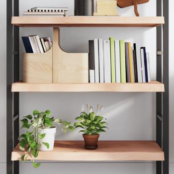 ARDEBO.de - Wandregal 100x40x(2-6) cm Massivholz Eiche Unbehandelt