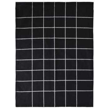 12-tlg. Handtuch-Set Schwarz Baumwolle