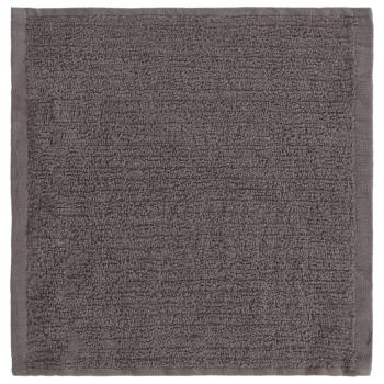 12-tlg. Handtuch-Set Schwarz Baumwolle