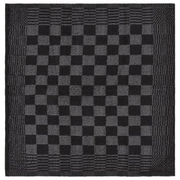 10-tlg. Handtuch-Set Schwarz und Grau Baumwolle