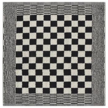 50-tlg. Handtuch-Set Schwarz und Weiß Baumwolle