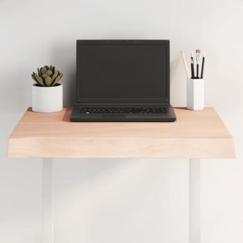 ARDEBO.de - Tischplatte 60x40x(2-6) cm Massivholz Unbehandelt Baumkante