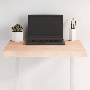 ARDEBO.de - Tischplatte 60x50x(2-4) cm Massivholz Unbehandelt Baumkante