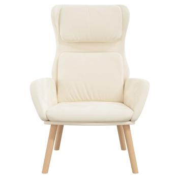 Relaxsessel Cremeweiß Samt