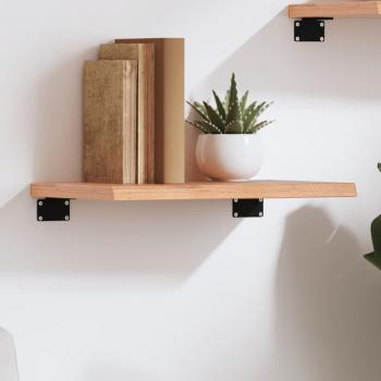 ARDEBO.de - Wandregal Hellbraun 40x30x2 cm Massivholz Eiche Behandelt