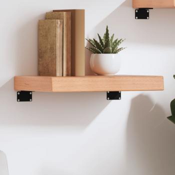 ARDEBO.de - Wandregal Hellbraun 40x30x(2-6) cm Massivholz Eiche Behandelt