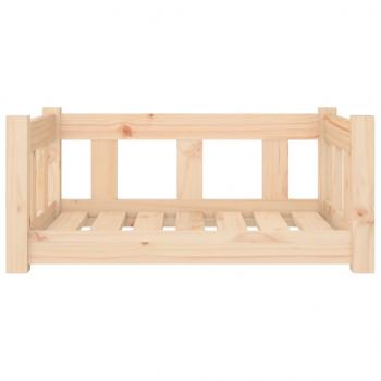 Hundebett 65,5x50,5x28 cm Massivholz Kiefer