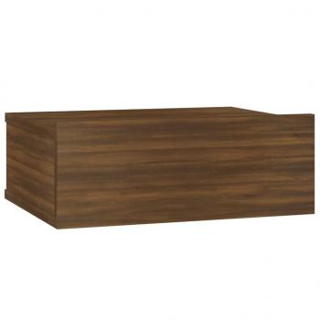 Hängender Nachttisch Braun Eiche 40x30x15 cm Holzwerkstoff