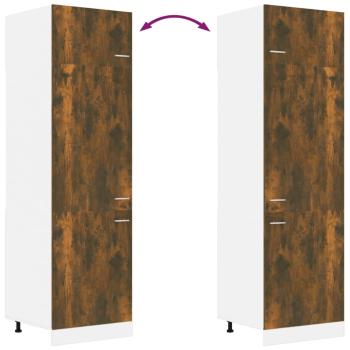 Kühlumbauschrank Lyon Räuchereiche 60x57x207 cm Holzwerkstoff