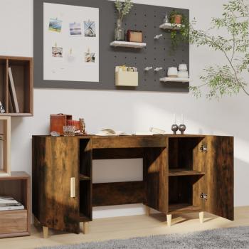 Schreibtisch Räuchereiche 140x50x75 cm Holzwerkstoff